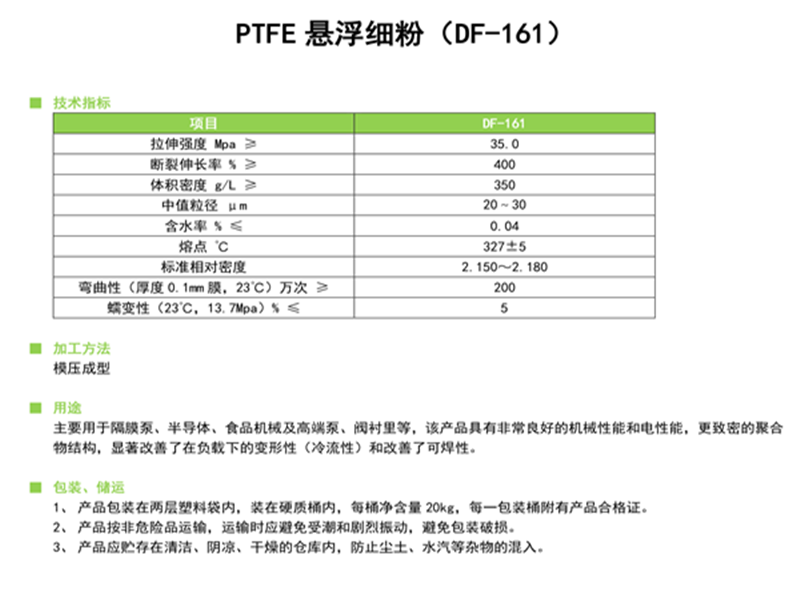 PTFE悬浮细粉(DF-161)