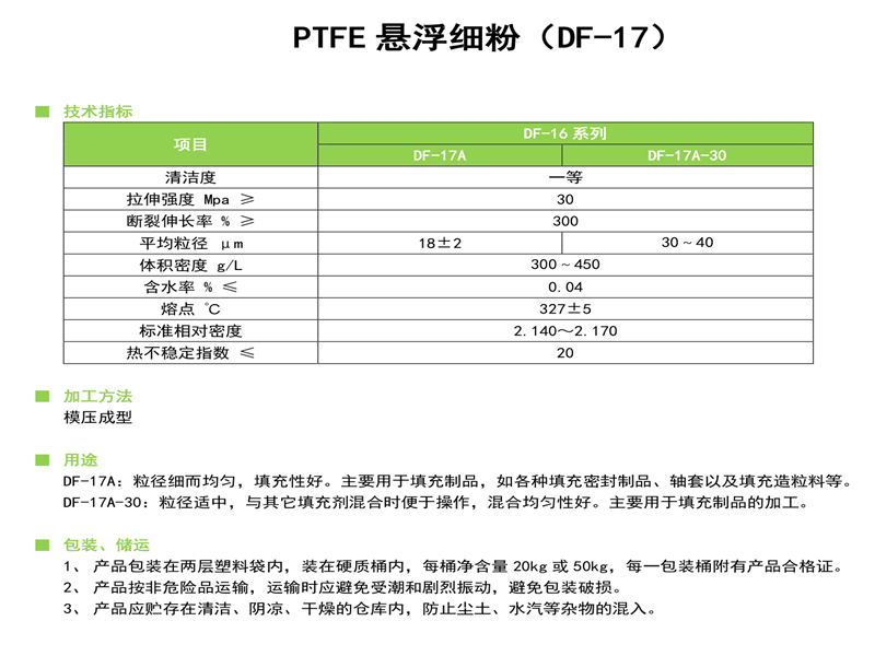 PTFE悬浮细粉 (DF-17)